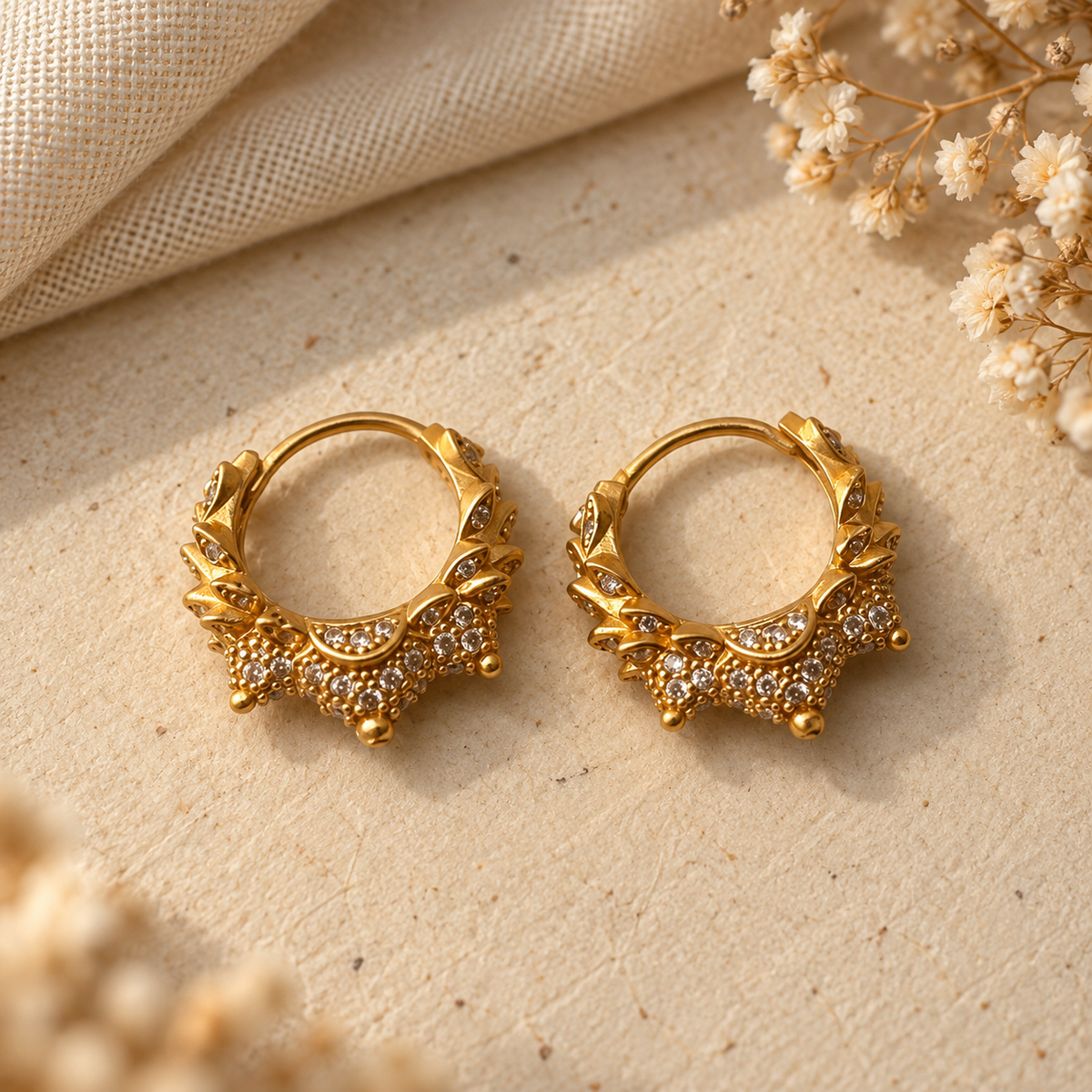 Studded Marwari Hoops