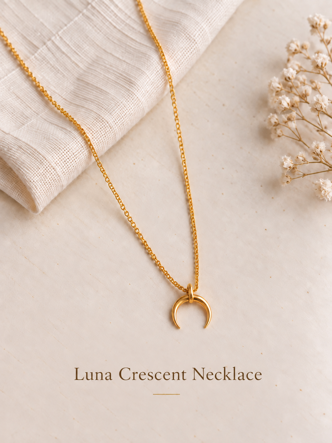 Luna Crescent Necklace