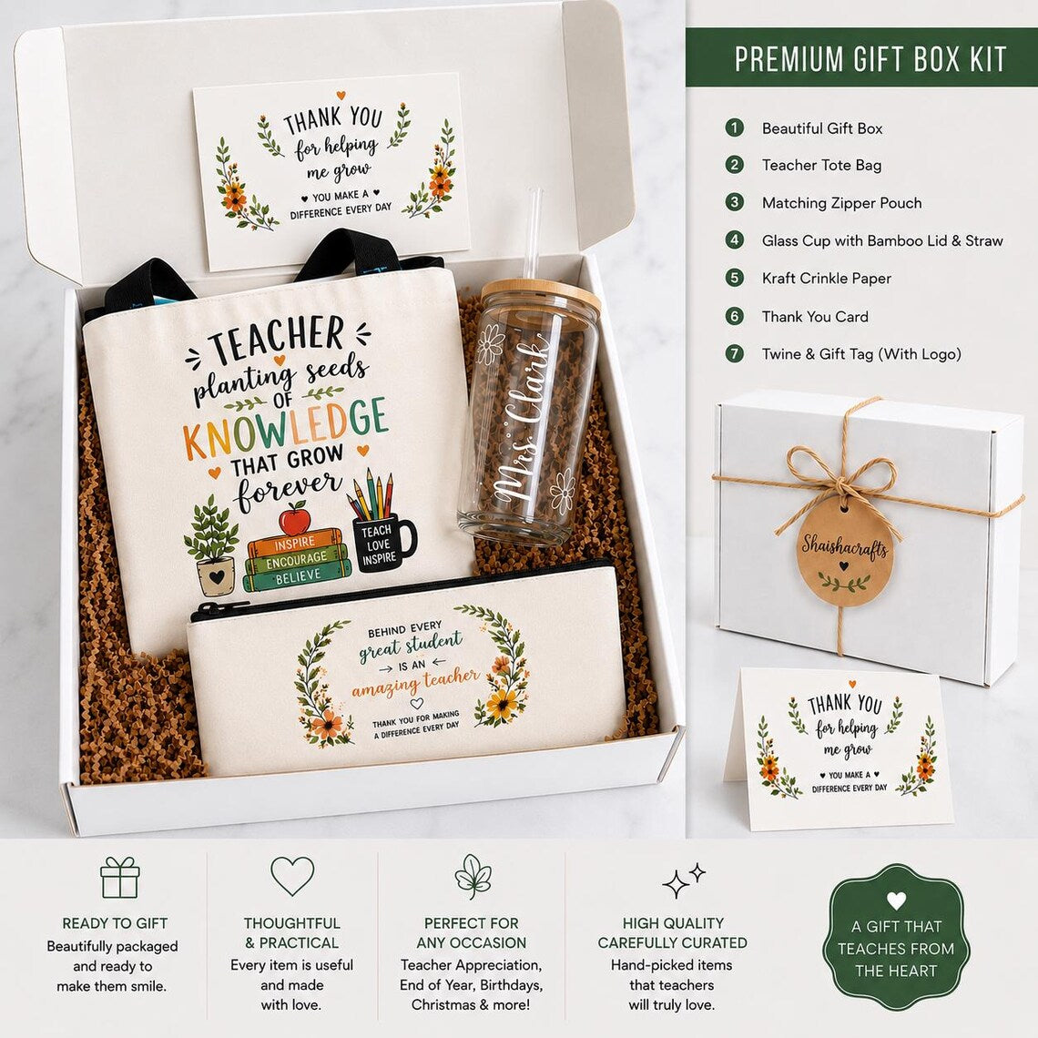 Personalized Teacher Appreciation Gift Set