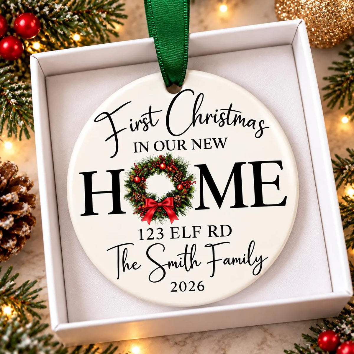 Personalized New Home Ornament