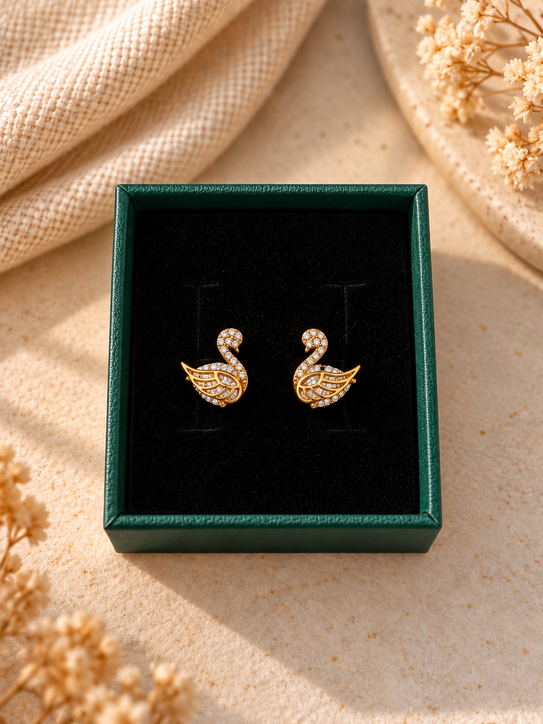 Graceful Swan Studs