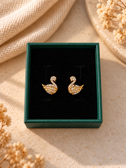 Graceful Swan Studs