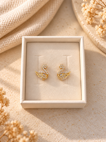 Graceful Swan Studs