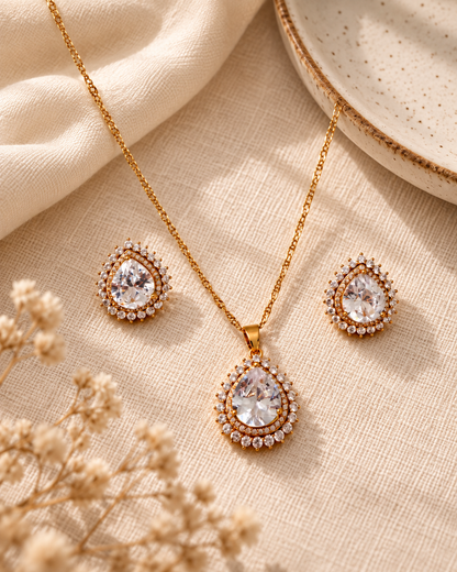 Crystal Teardrop Set