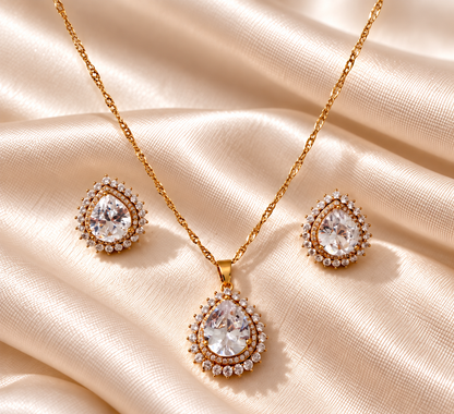Crystal Teardrop Set