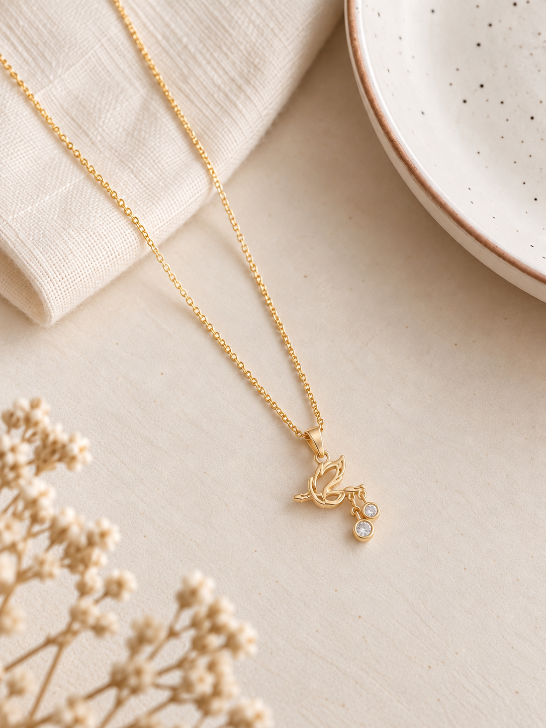 Krishna Feather Necklace
