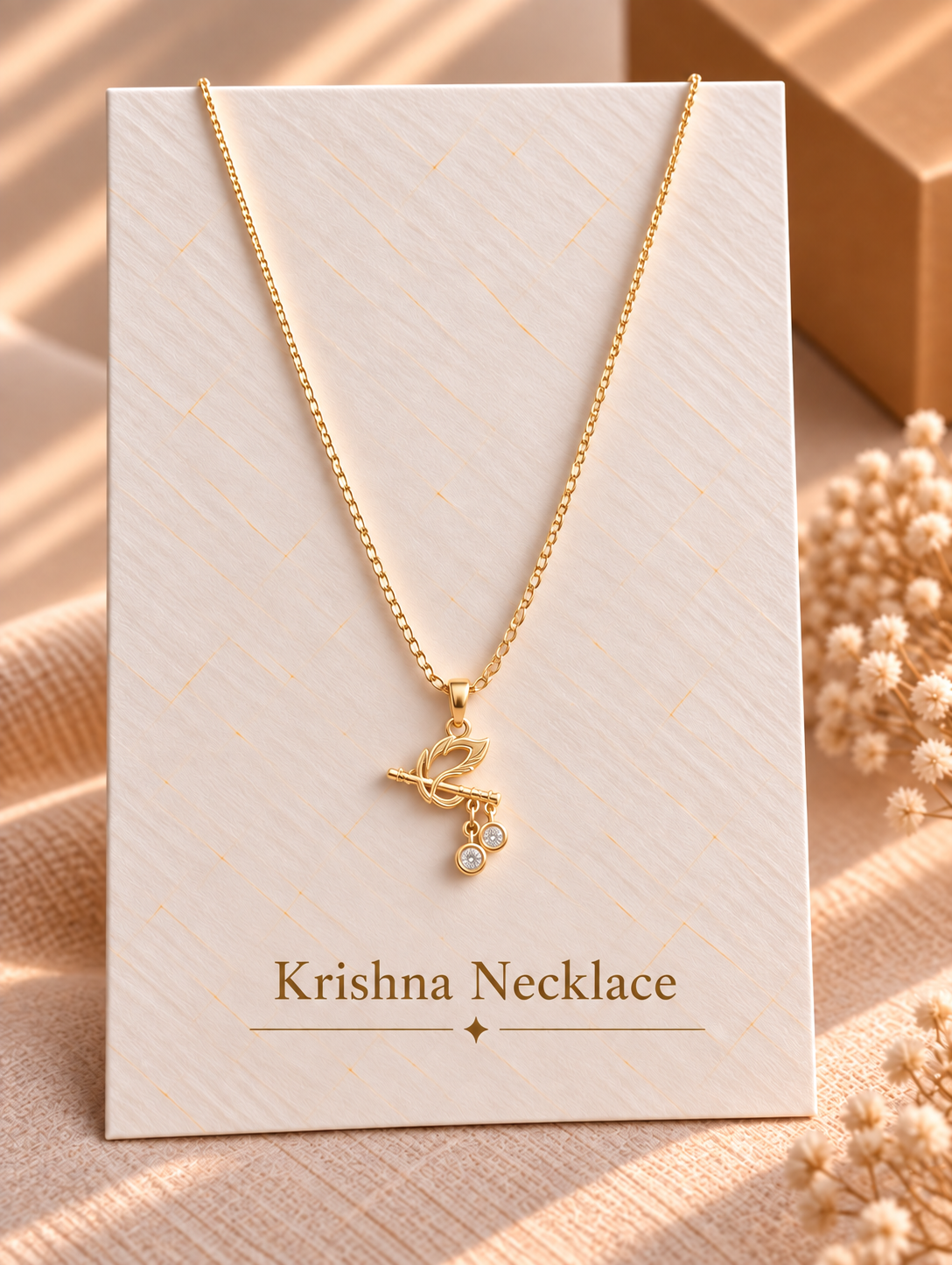 Krishna Feather Necklace