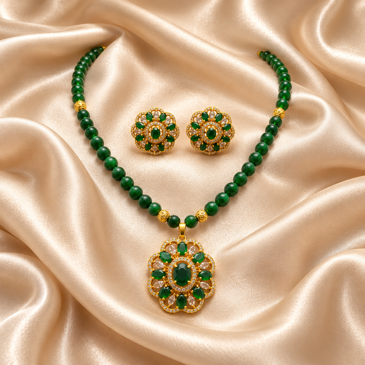 Emerald Blossom Set
