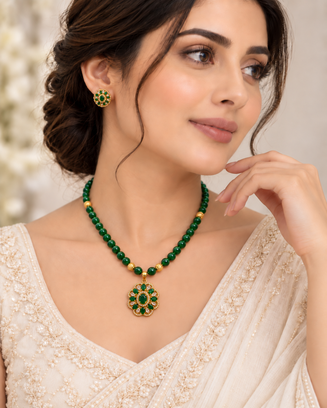 Emerald Blossom Set
