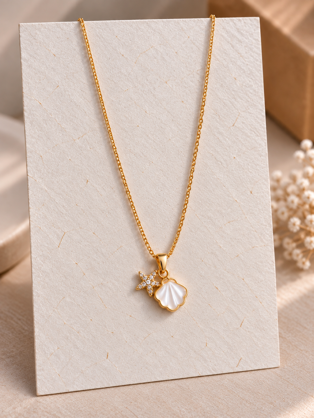 Seashell Star Necklace
