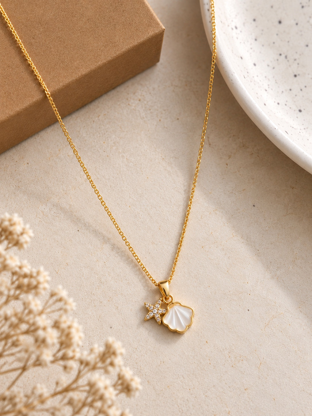 Seashell Star Necklace
