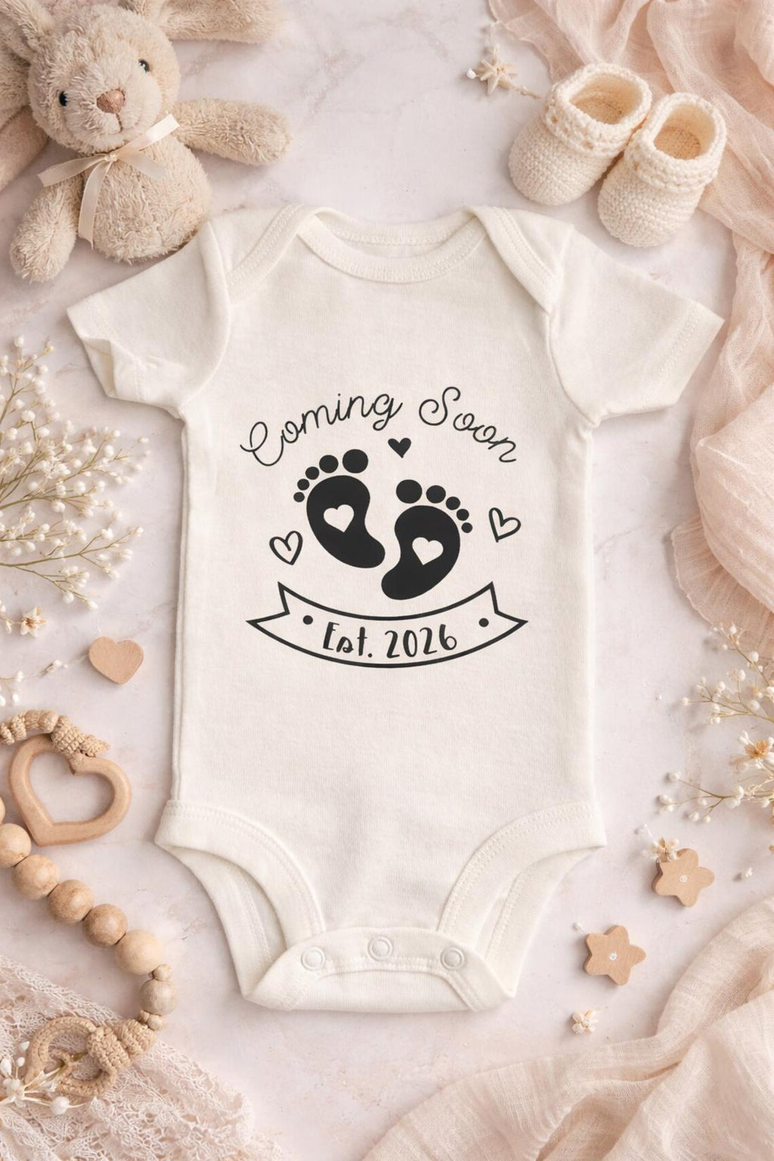 Coming Soon Baby Bodysuit– Pregnancy Announcement Outfit