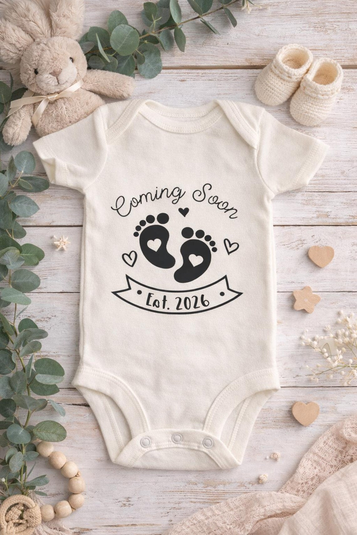 Coming Soon Baby Bodysuit– Pregnancy Announcement Outfit