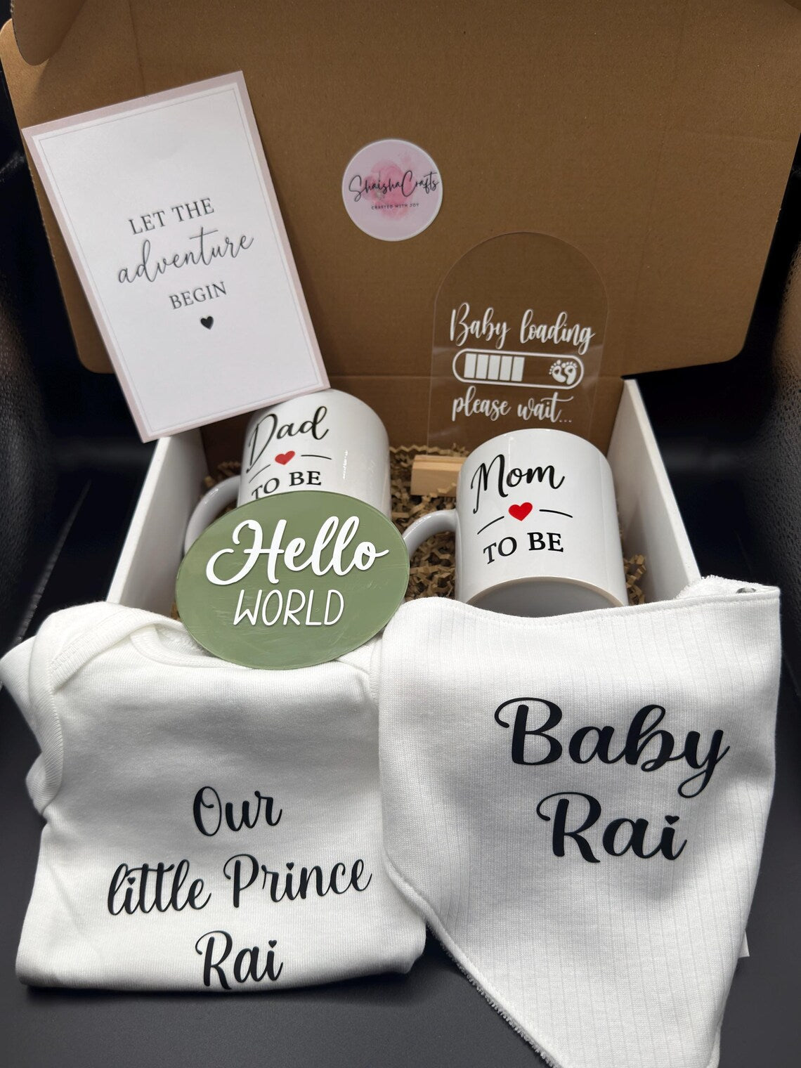 Personalized Pregnancy Announcement Gift Box