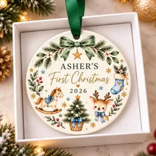 Baby Boy First Christmas Ornament 2026